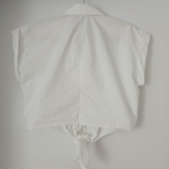 Banana Republic Factory Tie-Front Cropped Top - Picture 2 of 5